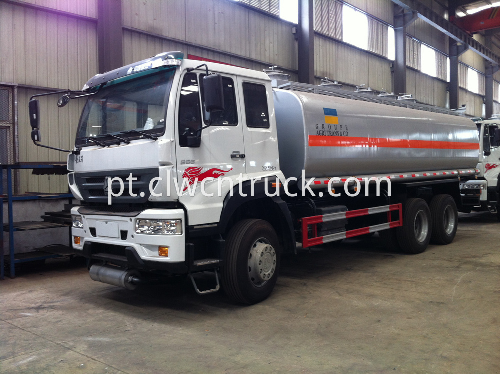 gasoline transport tank truck